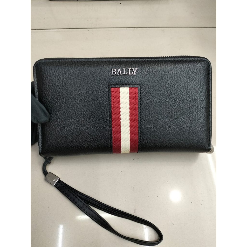 Handbag pria bally tas tangan kulit asli