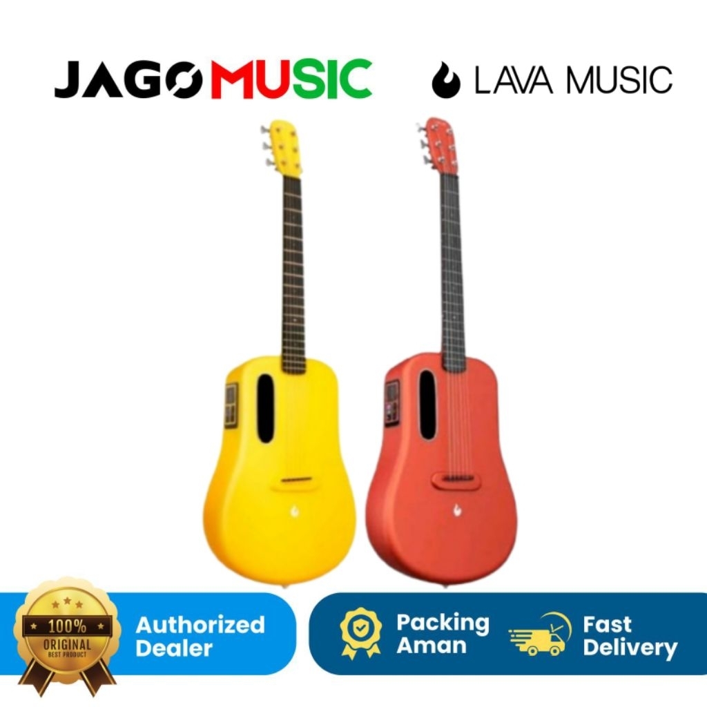 Dealer Resmi Gitar Lava Me 3 36inch Gitar Lava Me3 Carbon Fiber Gitar Lava Me3 - Red
