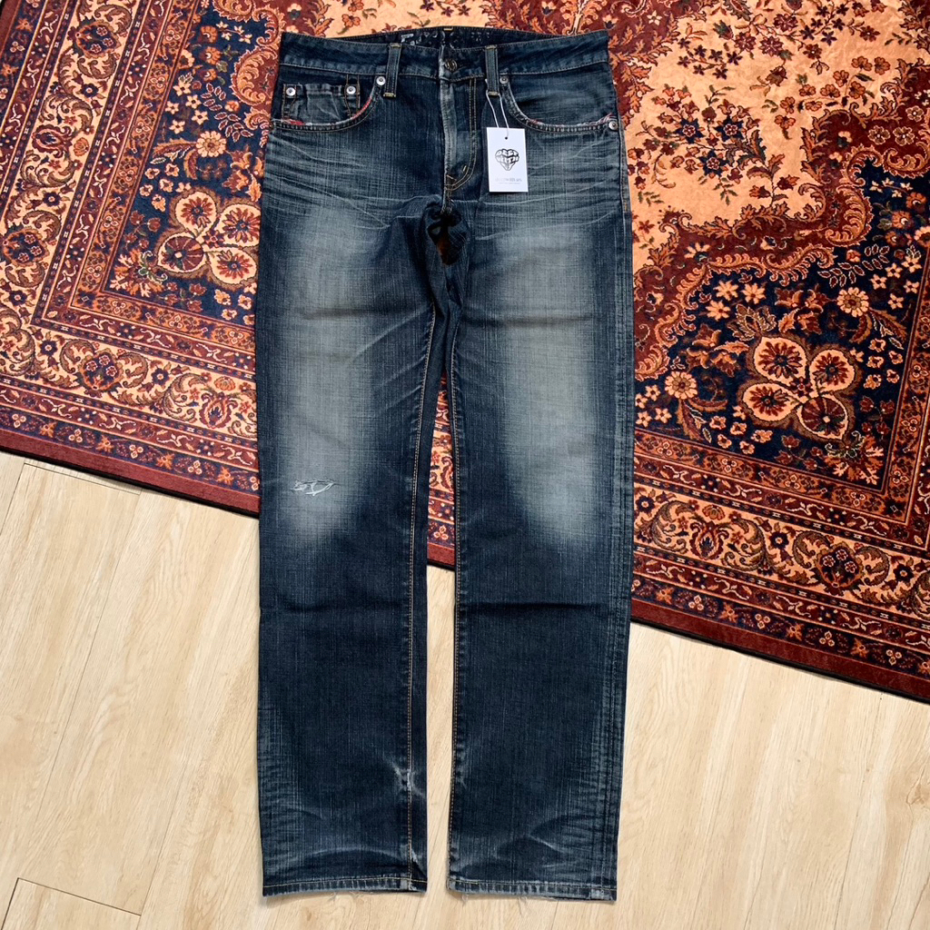 Edwin Blue Trip 503 Edgeline Skinny Slim Blue Washed Jeans  BL901