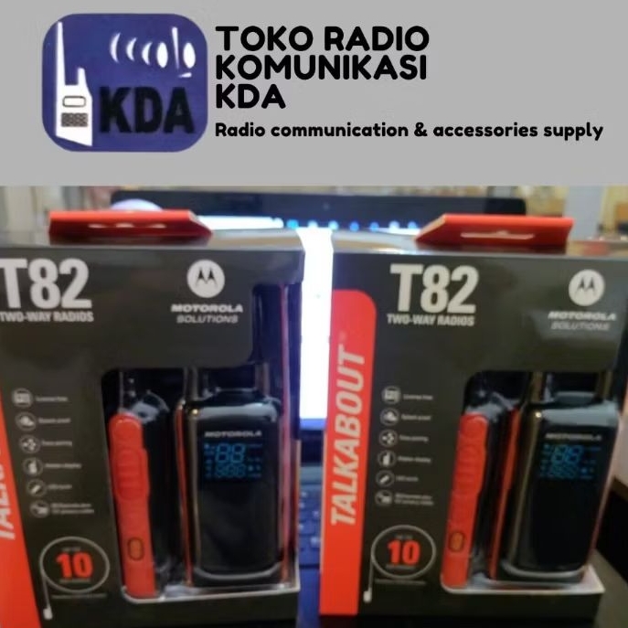 WALKIE TALKIE MOTOROLA T82 ISI SEPASANG | TALKABOUT T82 | WALKIE TALKIE MOTOROLA ORIGINAL | WALKIE T