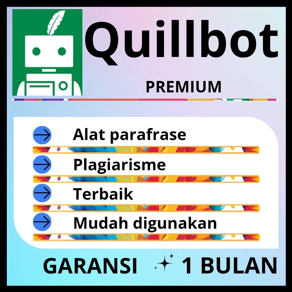 Quillbot premium - Alat parafrase plagiarisme 1 bulan