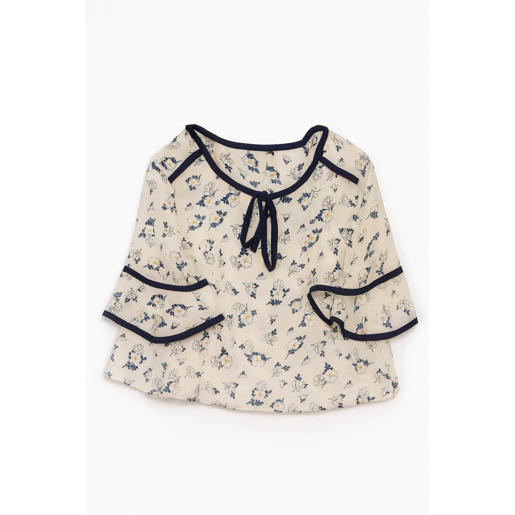 Blouse Wanita | Korean Style Blouse Motif Bunga