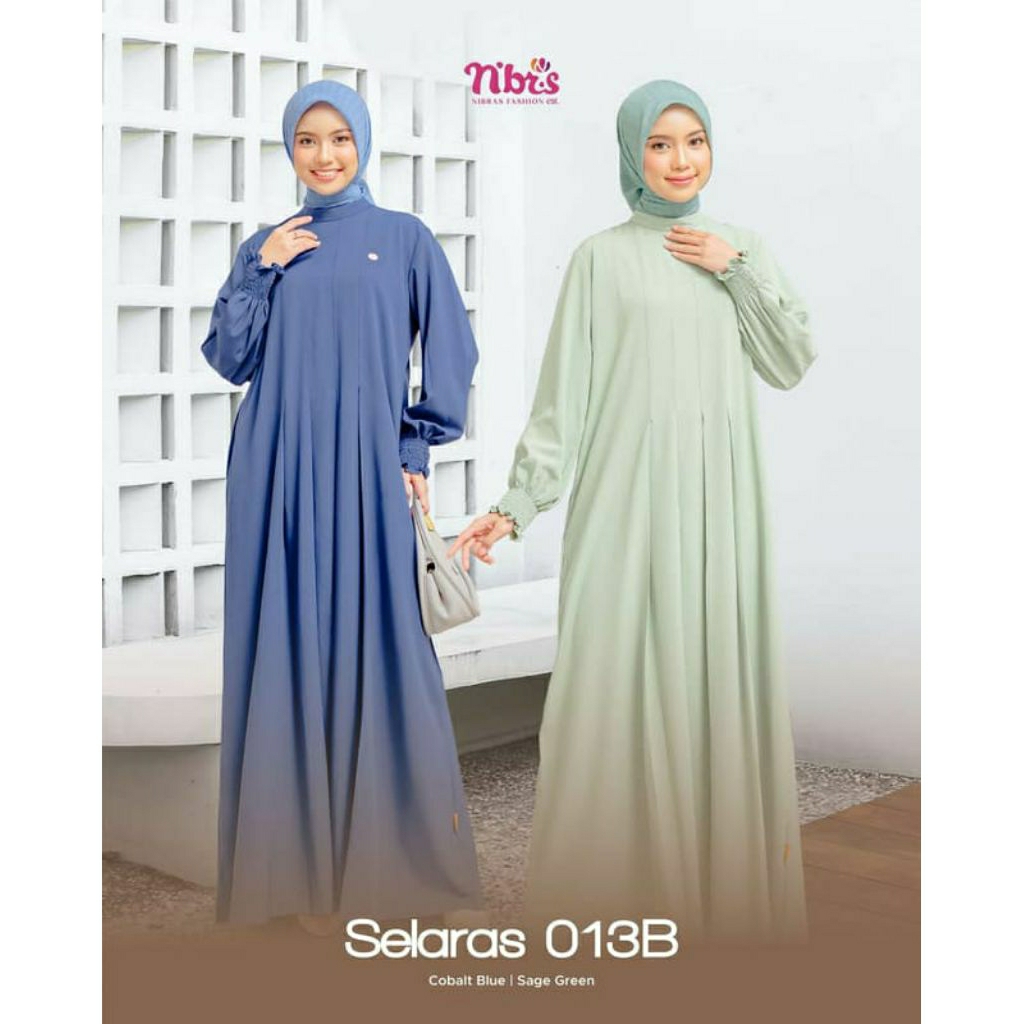 SELARAS 013 B/ GAMIS NIBRAS TERBARU/ GAMIS DAILY NIBRAS/ NIBRAS FASHION/ GAMIS WANITA/ GAMIS SELARAS