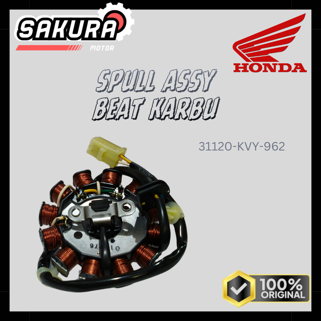 SPULL STATOR ASSY 31120-KVY-962 HONDA BEAT KARBU