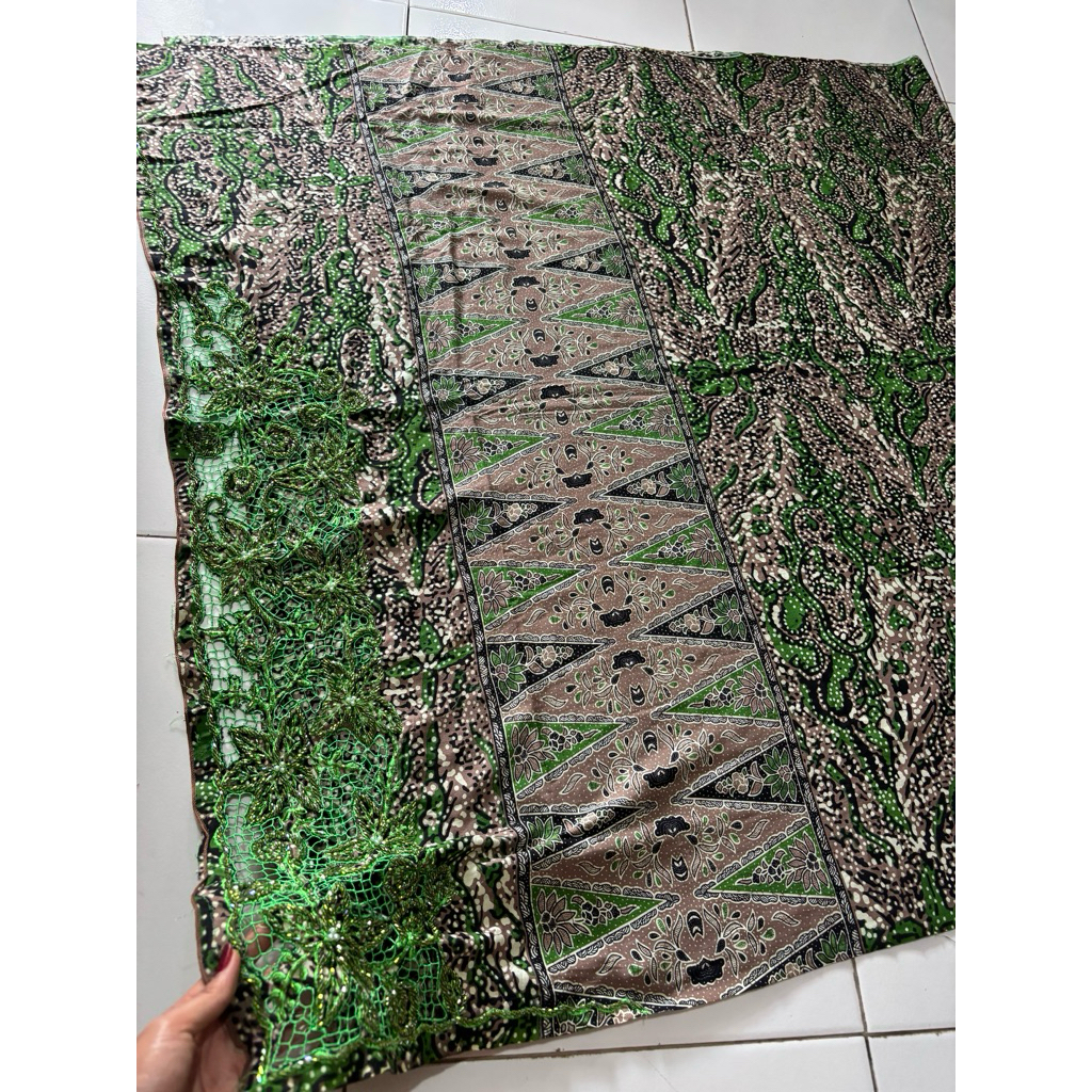 kamen sutra paris kerawang payet set selendang