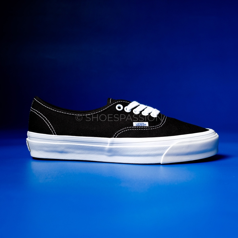 Vans Premium Authentic 44 Reissue Black White Original Resmi Store - Sepatu Sneakers Pria Canvas BNI