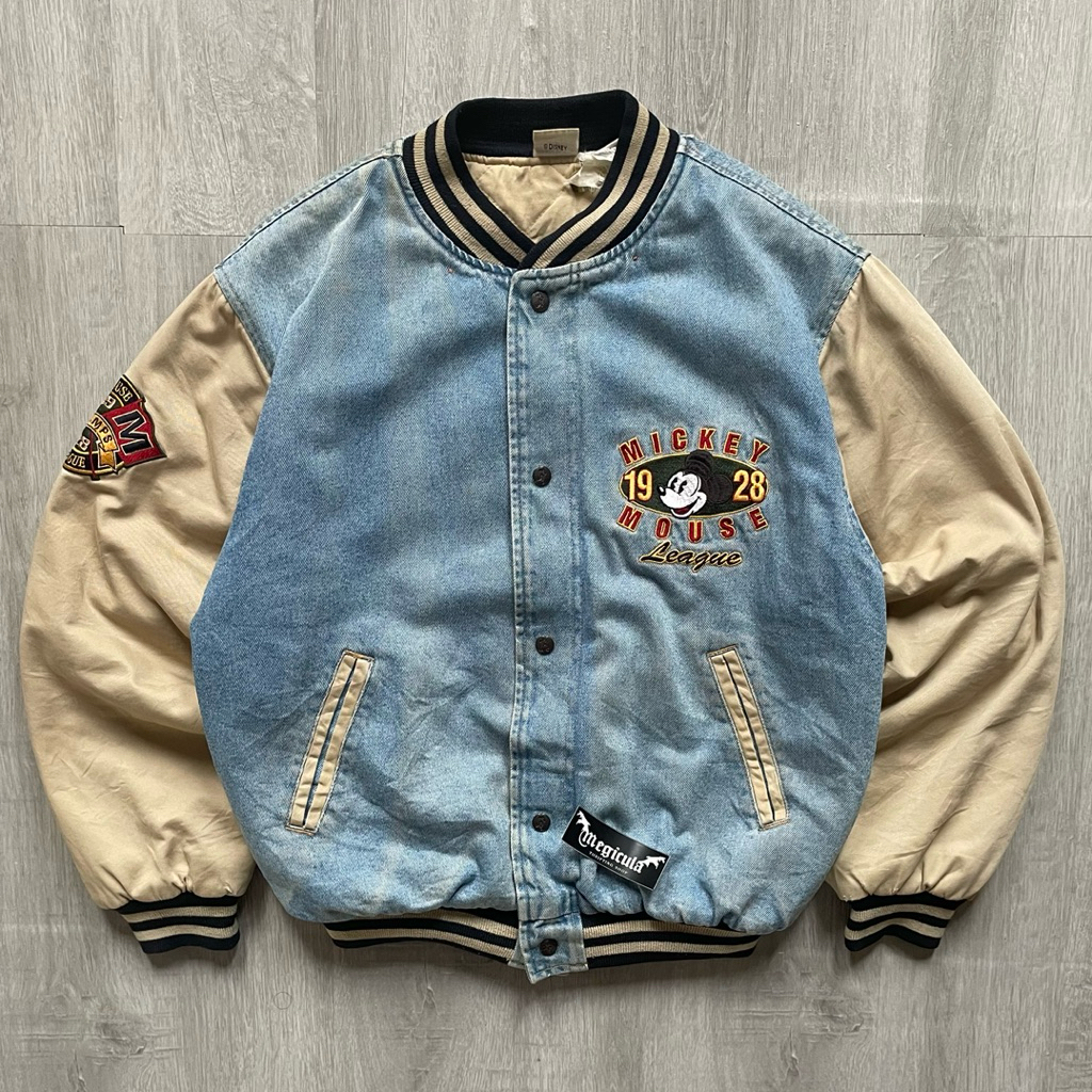 Mickey Mouse 1928 Vintage 90's Official Disney Store Varsity Jacket