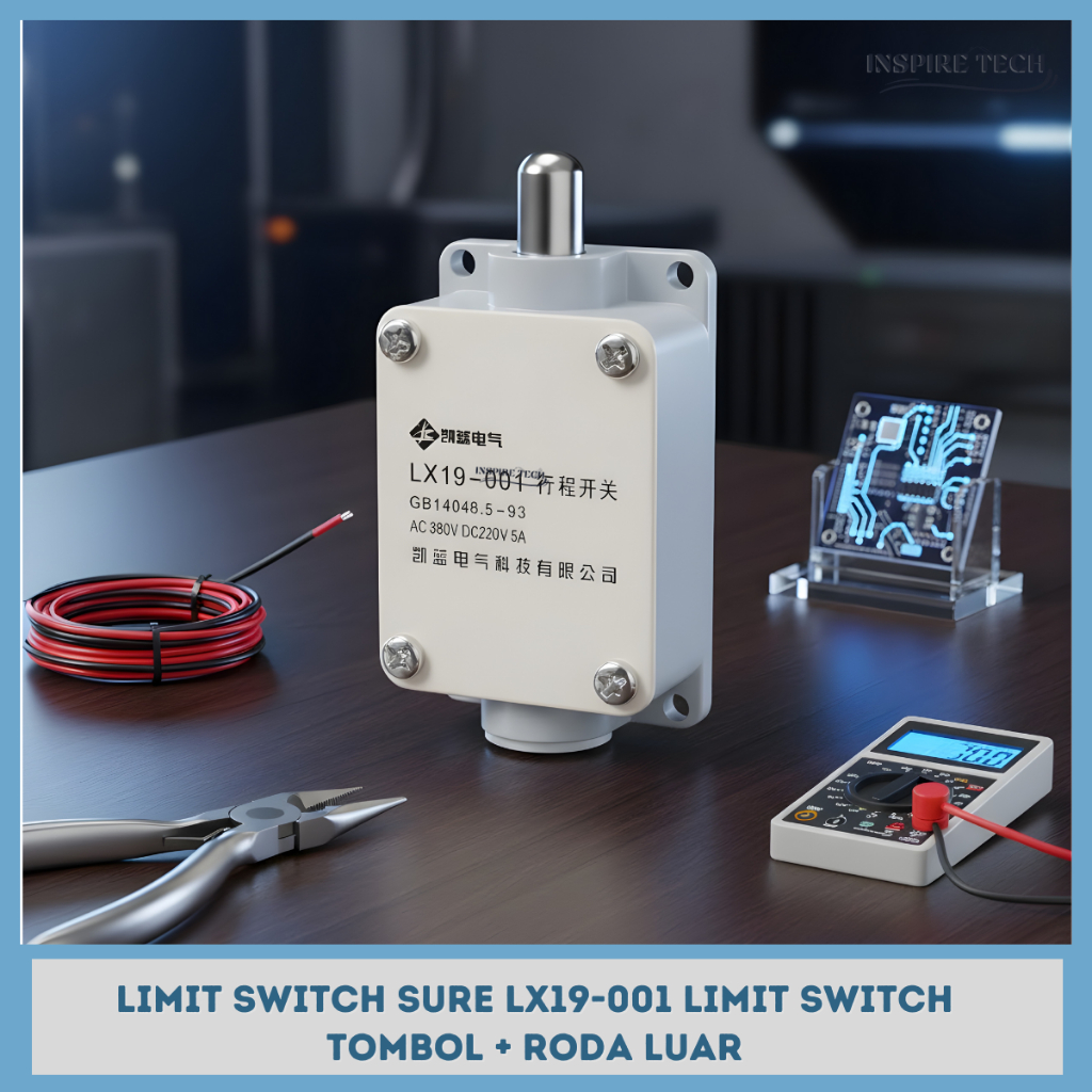LIMIT SWITCH SURE LX19-001 LIMIT SWITCH TOMBOL + RODA LUAR Automatic reset 1NO 1NC