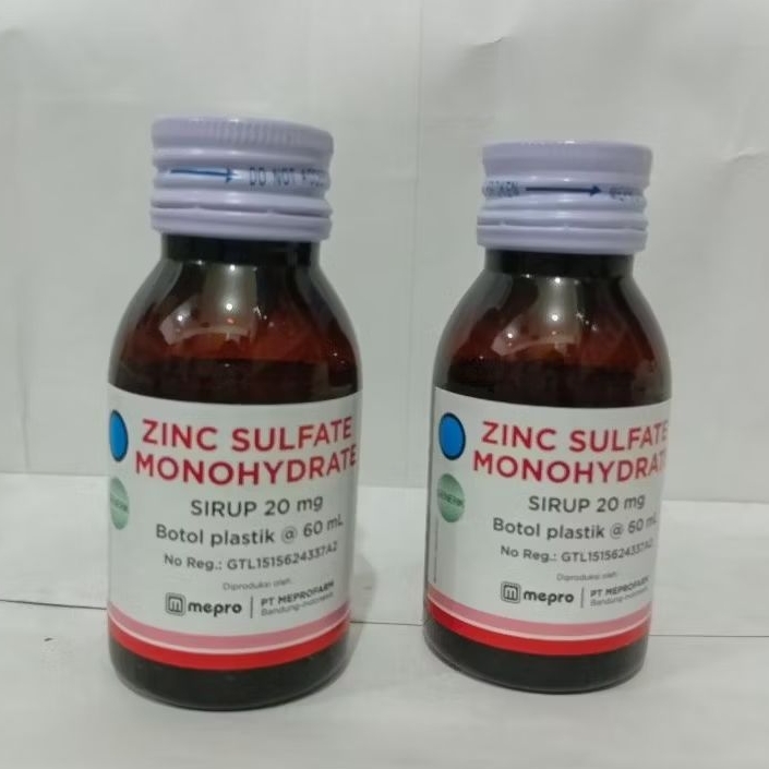 ZINC SULFAT SIRUP 20 MG BOTOL 60 ML