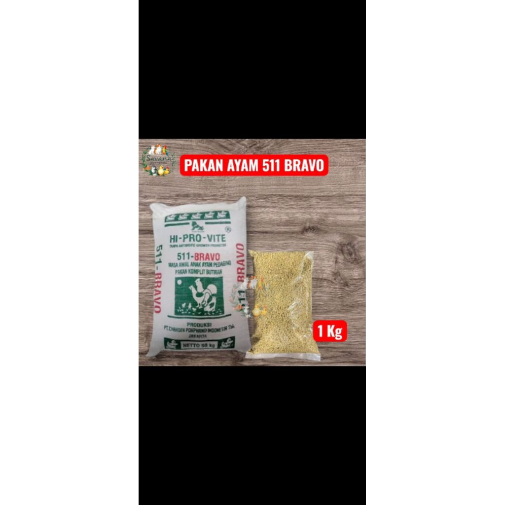 voer pur ayam 511 kemasan 1kg