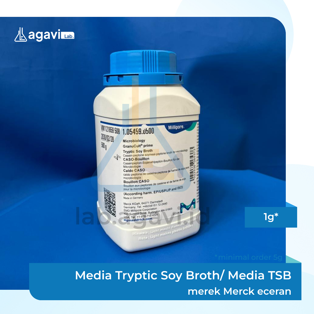 Media Tryptic Soy Broth/ Media TSB eceran Merek Merck