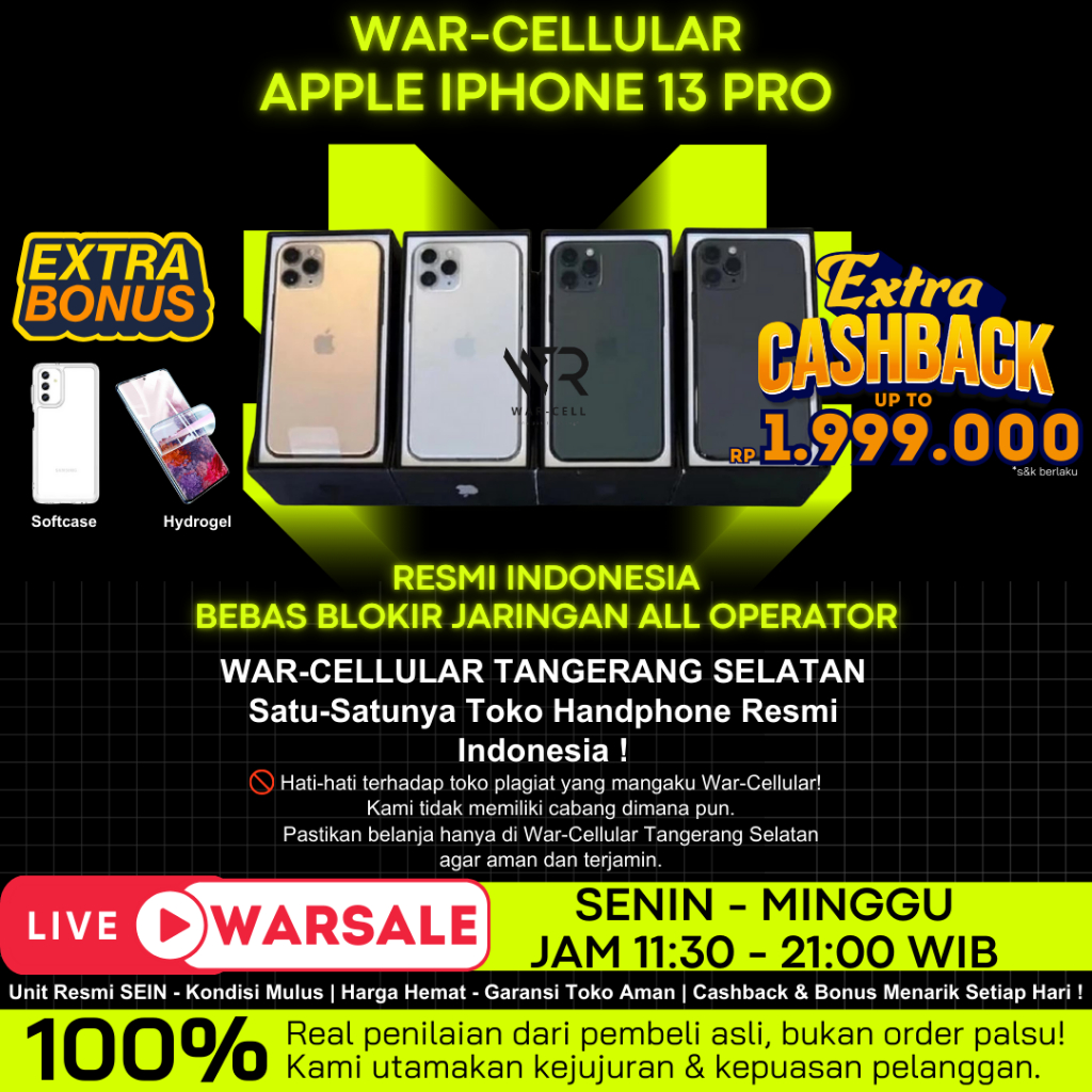 IPHONE 13 PRO 1TB 512GB 256GB 128GB | SECOND RESMI ORIGINAL