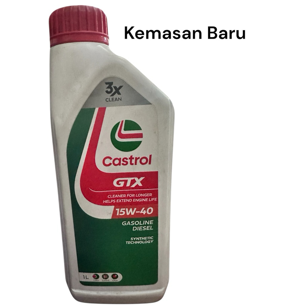 OLI CASTROL GTX ENGINE OIL 15W-40 UNTUK MOBIL BENSIN 1 Liter