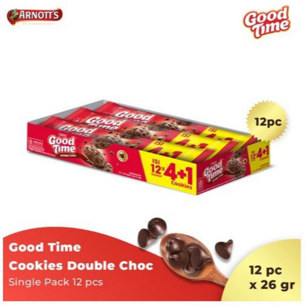 Good time Cookies Coklat Yang 1000an dan 2000an Biskuit double choco chips Jajanan CikiCiki