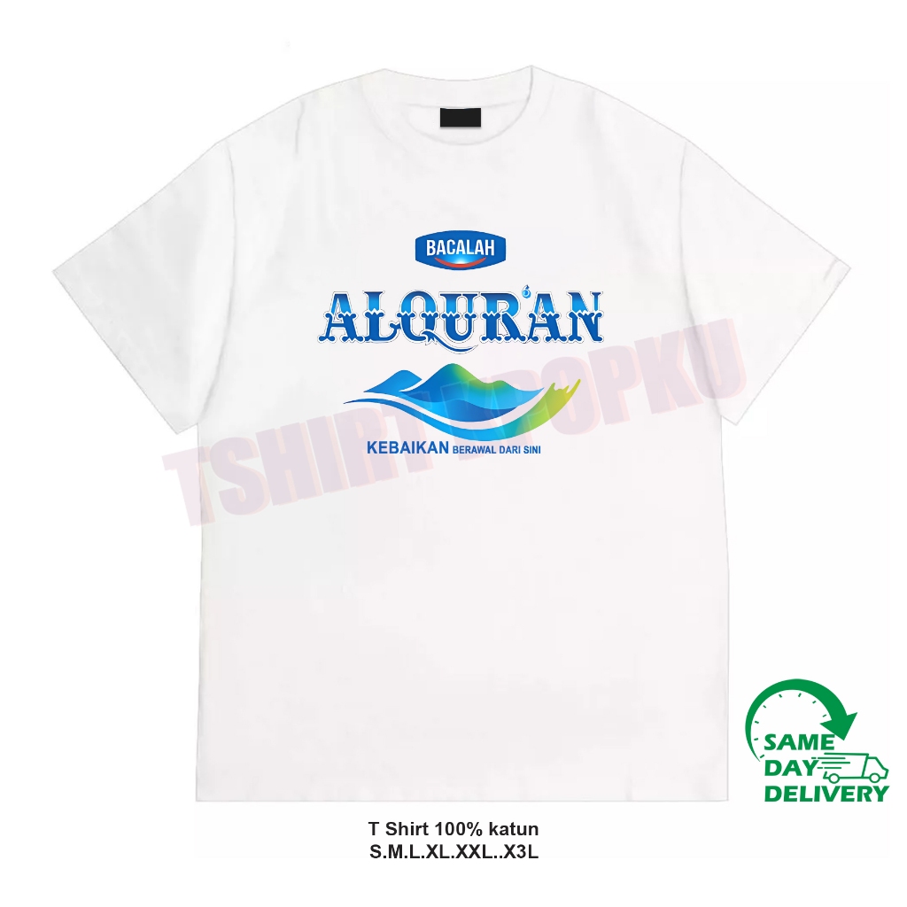 kaos Plesetan bacalah AL QURAN 100% ktun combat / kaos lucu / kaos unisex / kaos unik