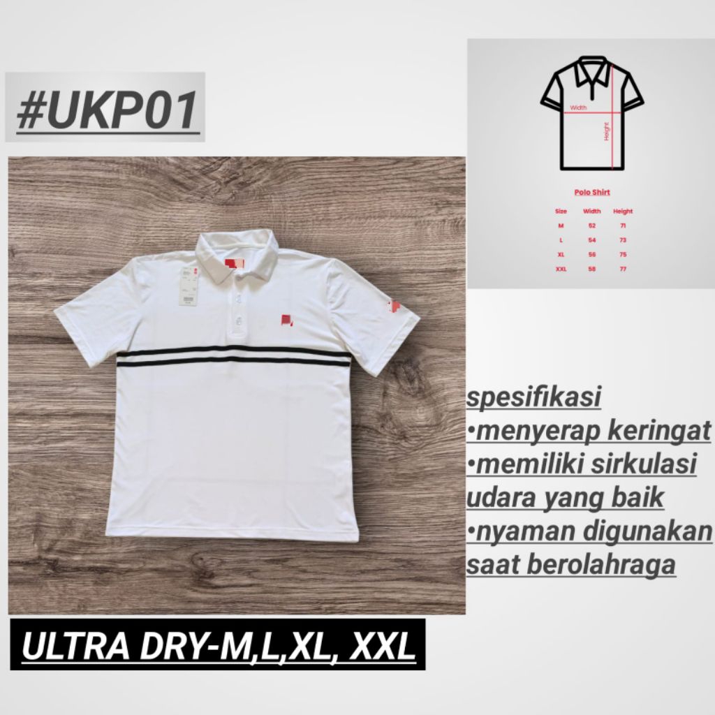 BAJU POLO OLAHRAGA TENNIS/BADMINTON/GOLF/GYM/PADEL