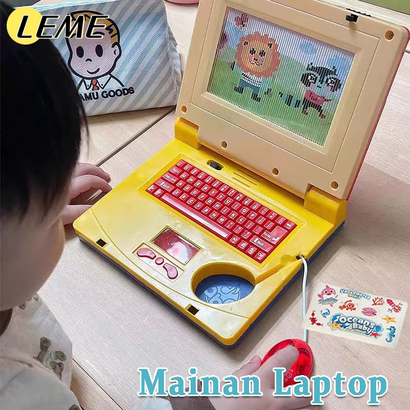 LEME Mainan Laptop Anak Mainan Edukasi Mainan Anak Learning Machine Laptop Mainan Mini