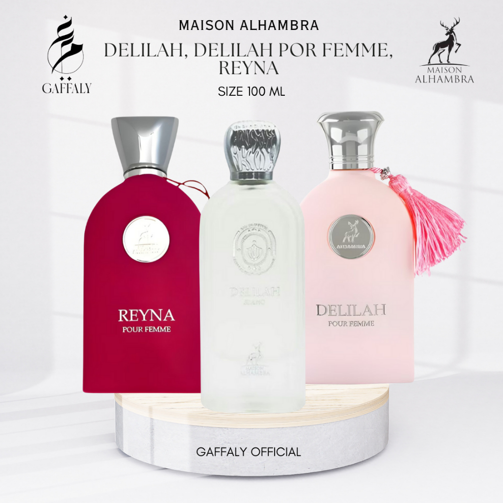 Parfume Delilah, Delilah Blanc, Reyna Pour Femme EDP 100ml || by MAISON ALHAMBRA LATTAFA Delillah Ma
