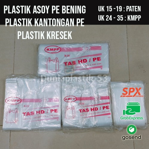 ( INSTANT PER 1 GONI / BAL ) ASOY PE TEBAL BENING / TAS HD PE BENING  - UK 15, 19, 24, 28, 35