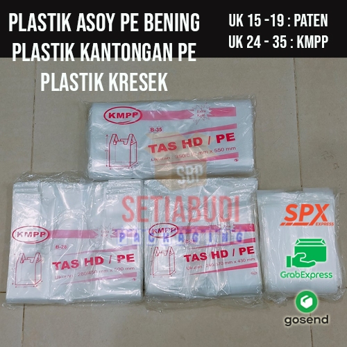 ( INSTANT PER 1 GONI / BAL ) ASOY PE TEBAL BENING / TAS HD PE BENING  - UK 15, 19, 24, 28, 35