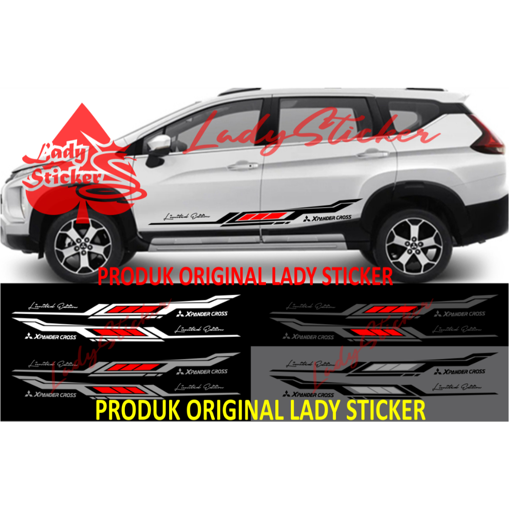 Cutting sticker mobil Xpander cross sticker stiker mobil mitsubishi Xpander cross