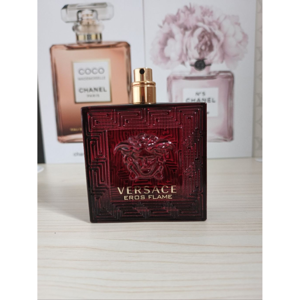 Botol Parfum Kosong Versace Eros Flame Tester (No Box & No Cap) Bonus Vial Parfum Random