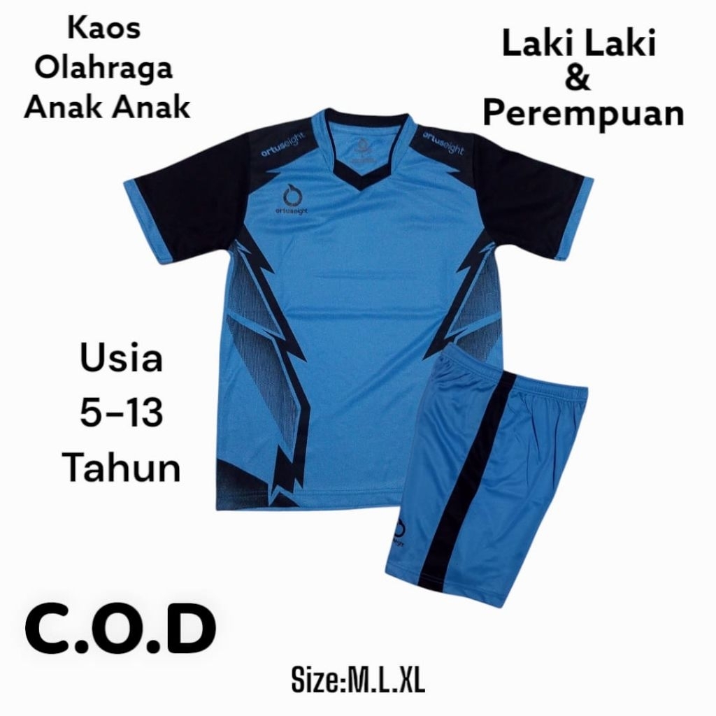Kaos bola Anak Laki_Laki (usia 5-13 tahun)