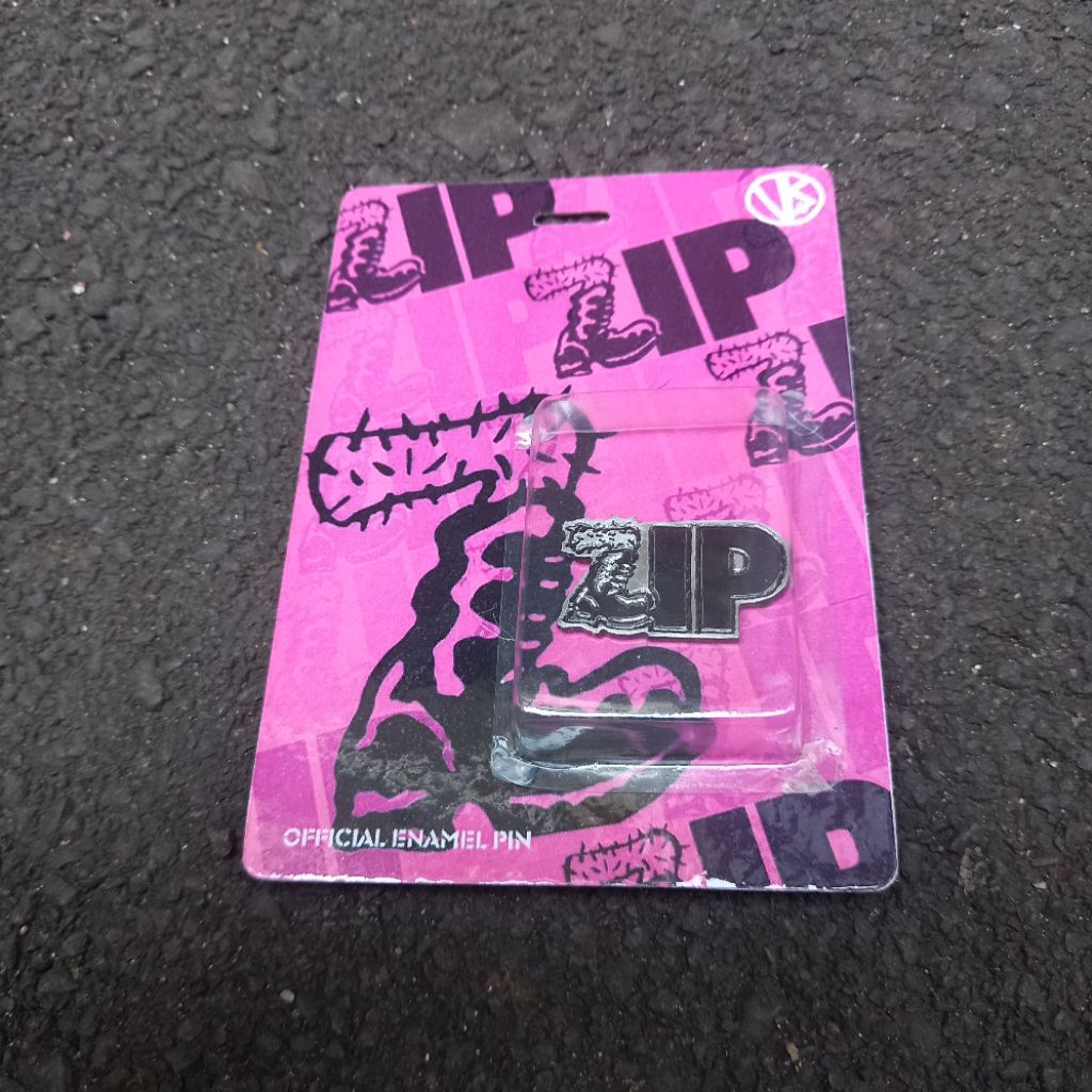 ZIP Hardcore Enamel Pin