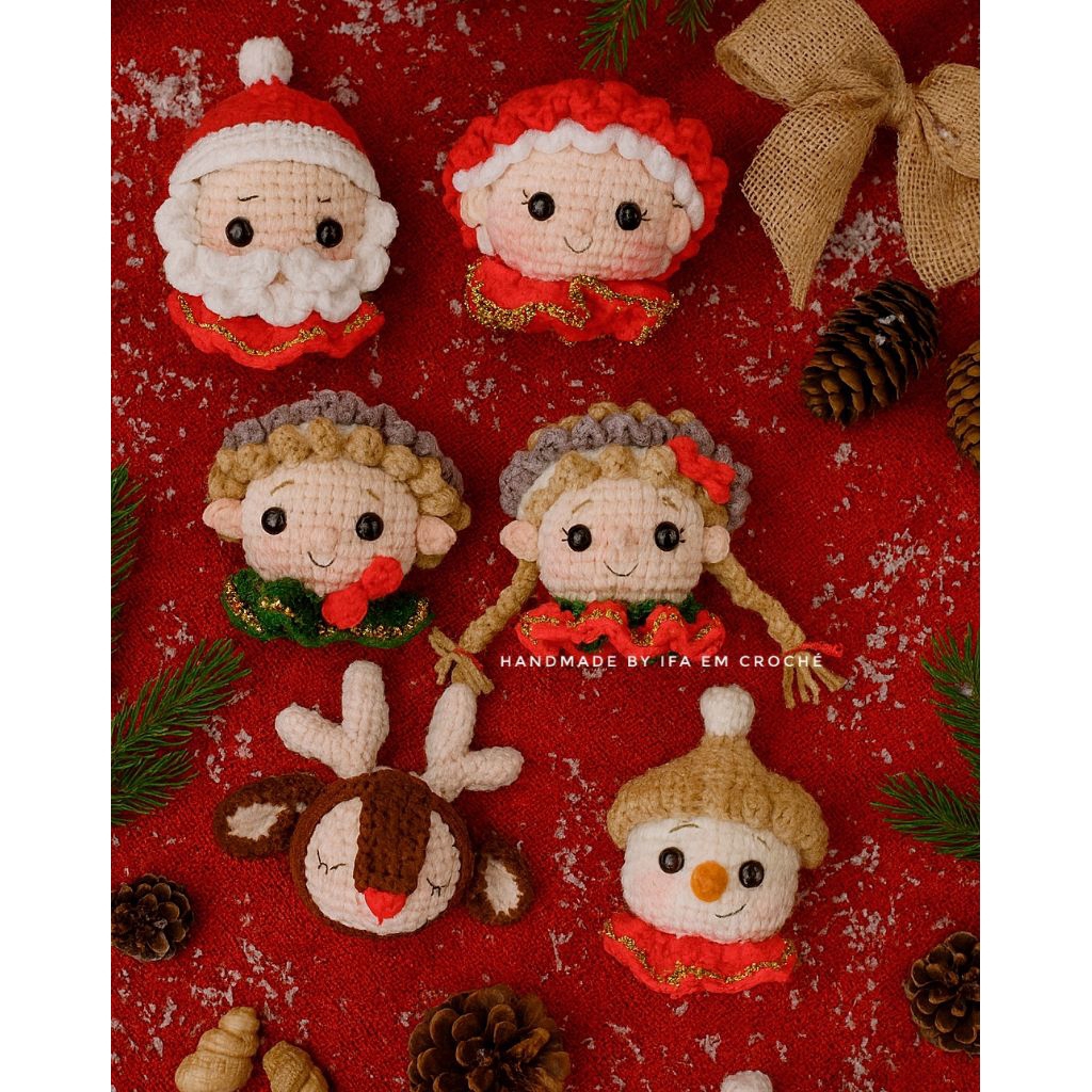 [ifassouvenir] Hiasan natal ornamen natal gantungan kunci natal christmas ornament amigurumi natal