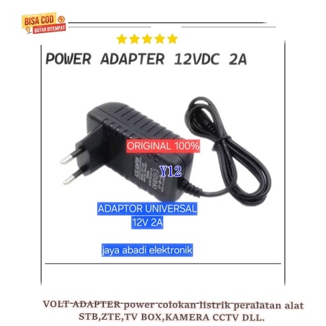 Y48  VOLT ADAPTER POWER COLOKAN LISTRIK PERALATAN ALAT STB ZTE TV BOX Kamera CCTV Router LED TRAVEL 