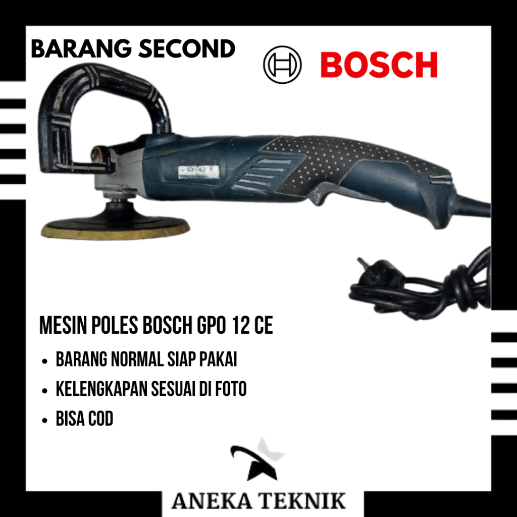BOSCH GPO 12 CE Mesin Poles Kendaraan mobil/motor / Polisher Machine 7inch