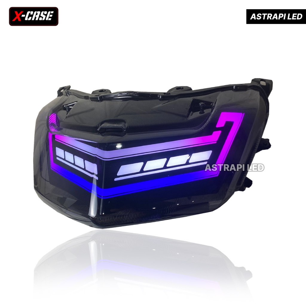 Lampu Stop RGB App Nmax Old Stoplamp Fullset X-Case