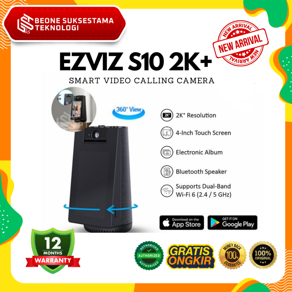 EZVIZ S10 2K+ 4MP Smart Video Calling Camera