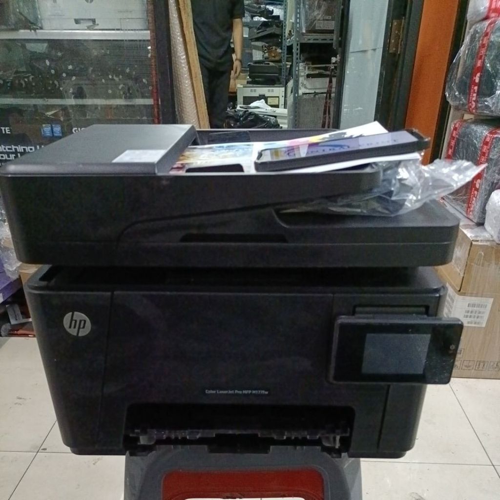 Printer color hp LaserJet pro Mfp m177fw color fotocopy LaserJet m177fw siap pakai
