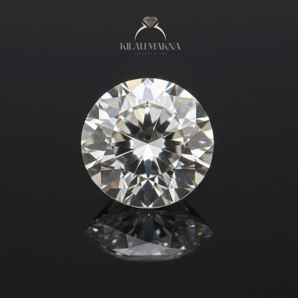 Batu Moissanite Diamond Berlian Moissanite GRA Certificate Color D Excellent VVS1 1 Charat