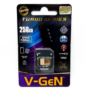 MEMORI CARD V-GEN MICRO SD CLASS 10 TURBO SERIES 256GB / MEMORY V GEN CLASS 10 256GB