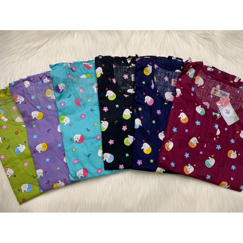 Sunly 24 K [cln.panjang Lengan pendek] baju tidur sunly