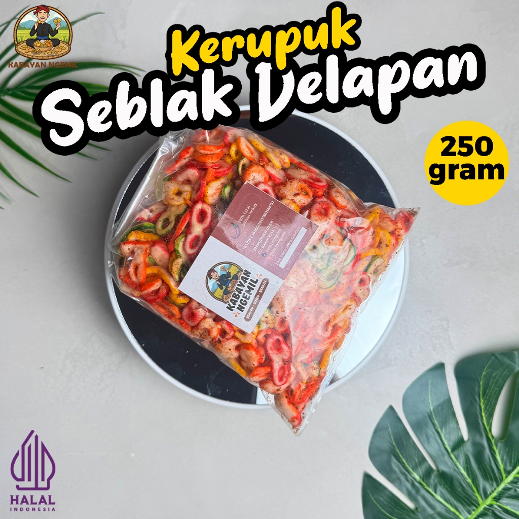 Kerupuk Seblak Delapan Snack Pedas Kriuk Gurih Ringan Kering Kiloan