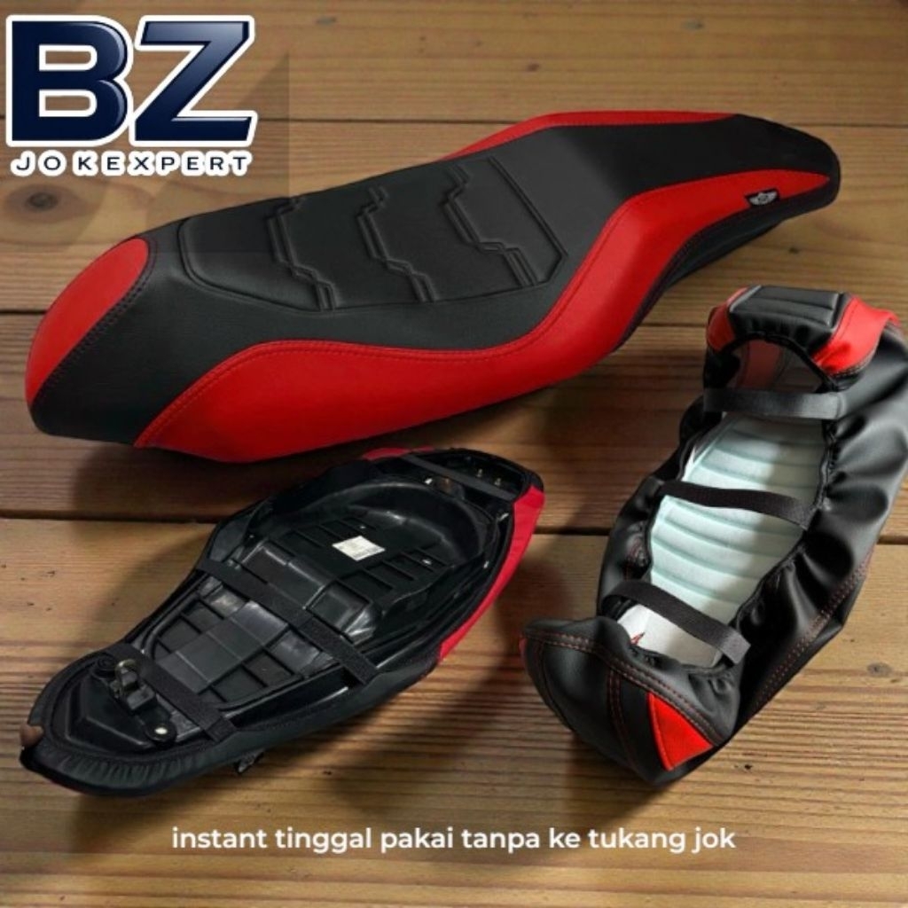 Sarung jok COVER JOK motor model EROPA ( INSTANT PAKAI KARET+TALI PEREKAT ) Kulit jok motor beat / v