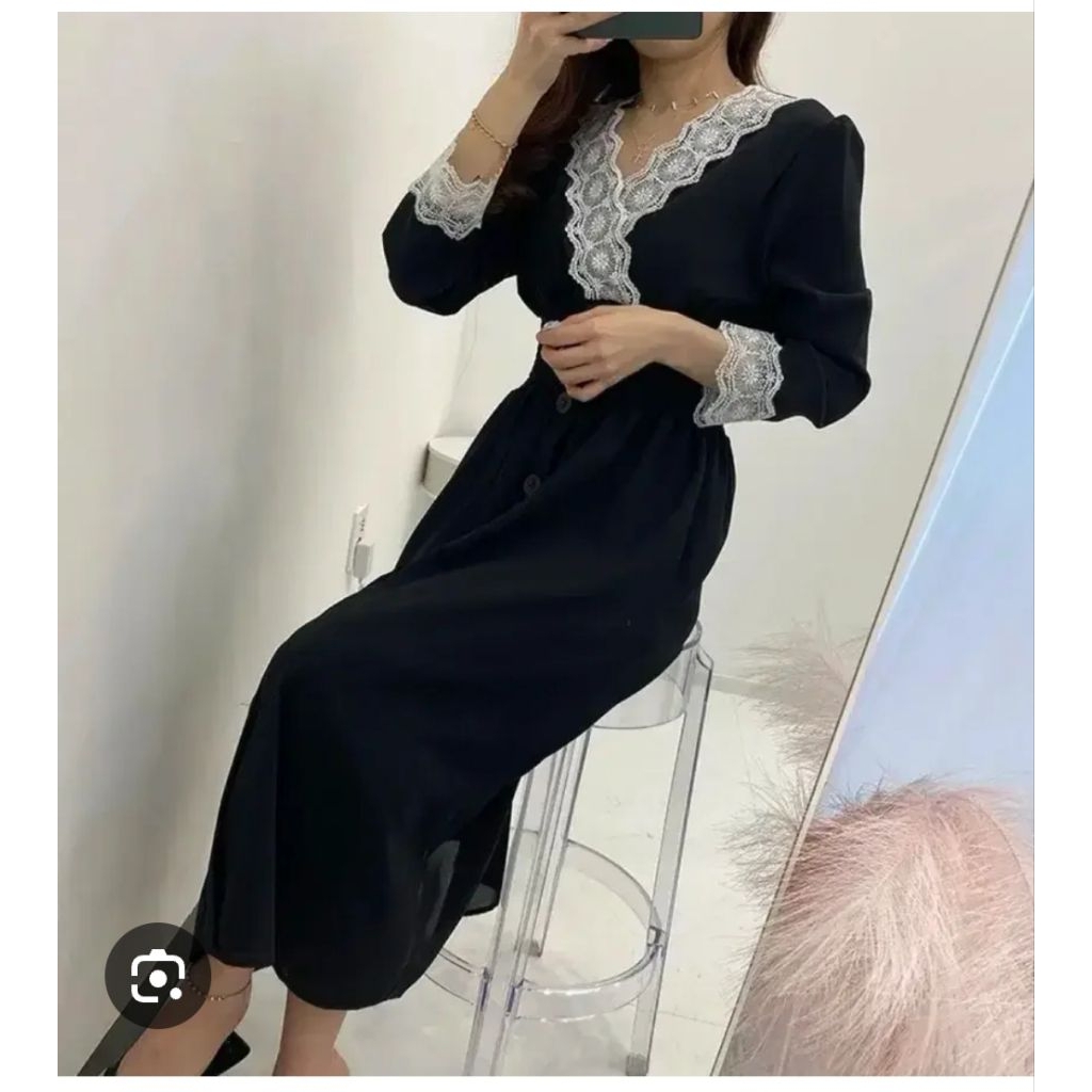 Dress smoke renda by 31fashion (HARGA 115)