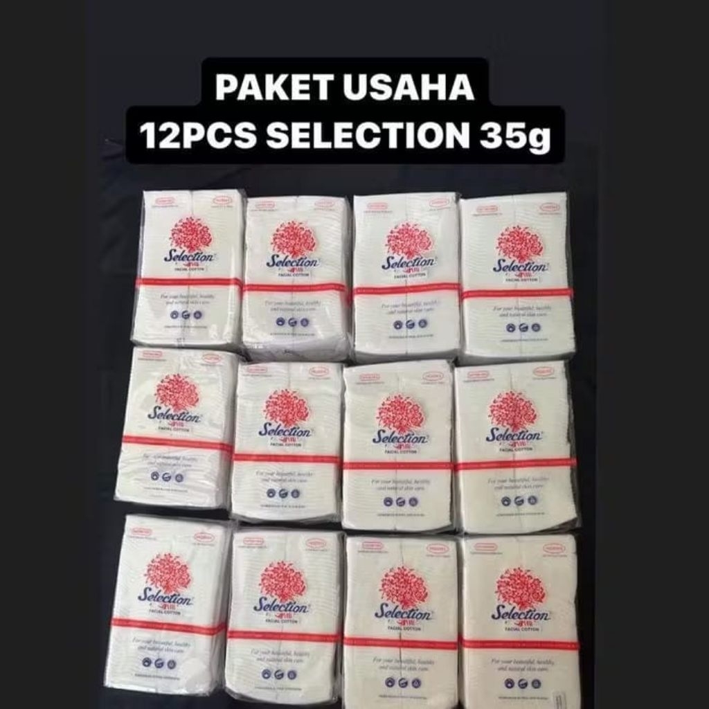 KAPAS WAJAH HARGA 1 LUSIN / 12 PACK KAPAS SELECTION 35 GR KAPAS KECANTIKAN