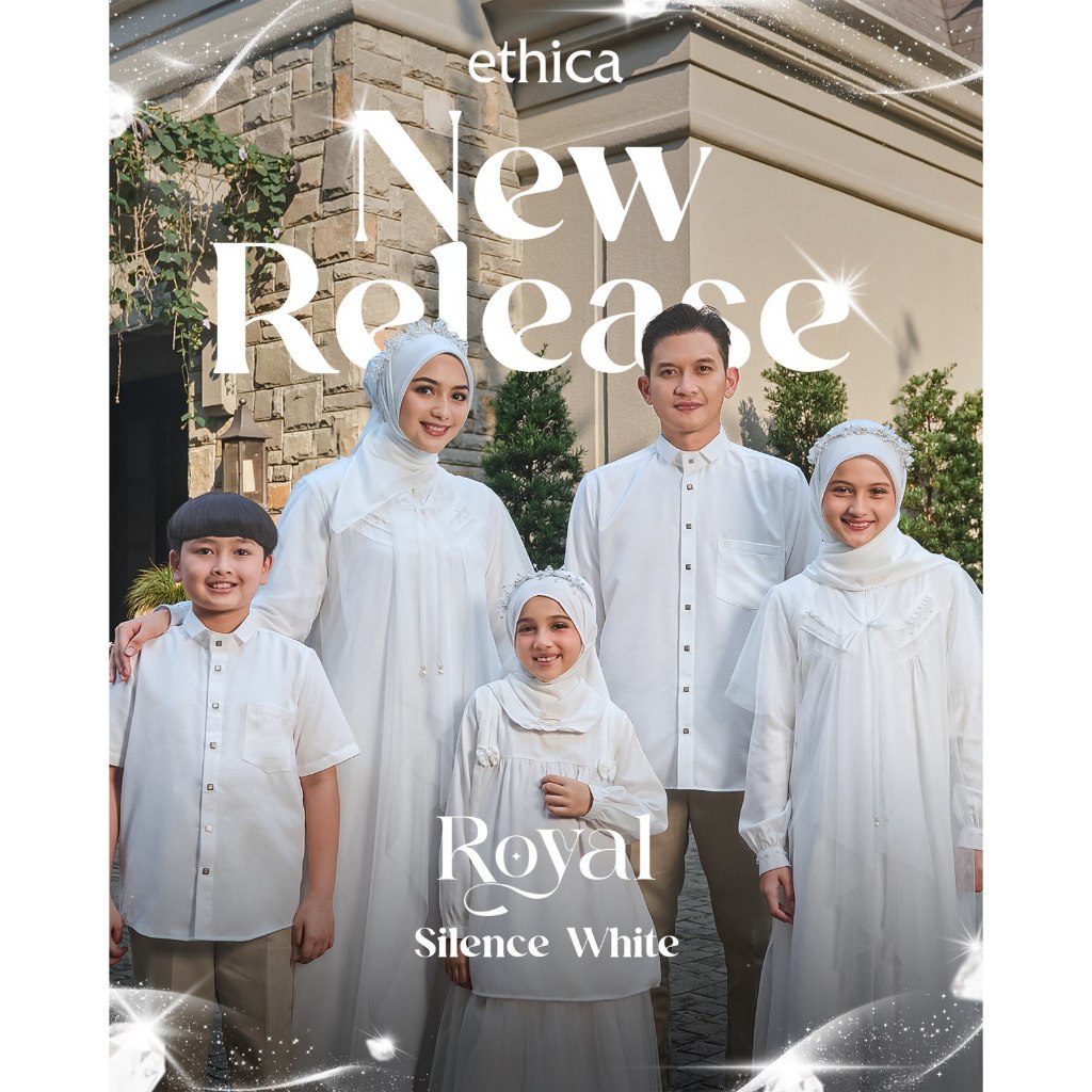 ETHICA SET ROYAL SILENCE WHITE KAHFI 393, KAGUMI 372, KAGUMI KIDS 199, KAHFI KIDS 292 DAILY WEAR, FA