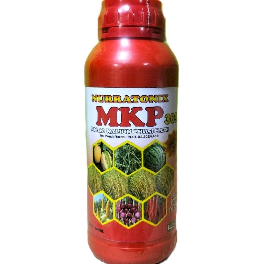Nurratonix MKP 369 500 ml, Pupuk MKP dilengkapi Silika + Amino + Zpt untuk perangaang bunga, pengisi