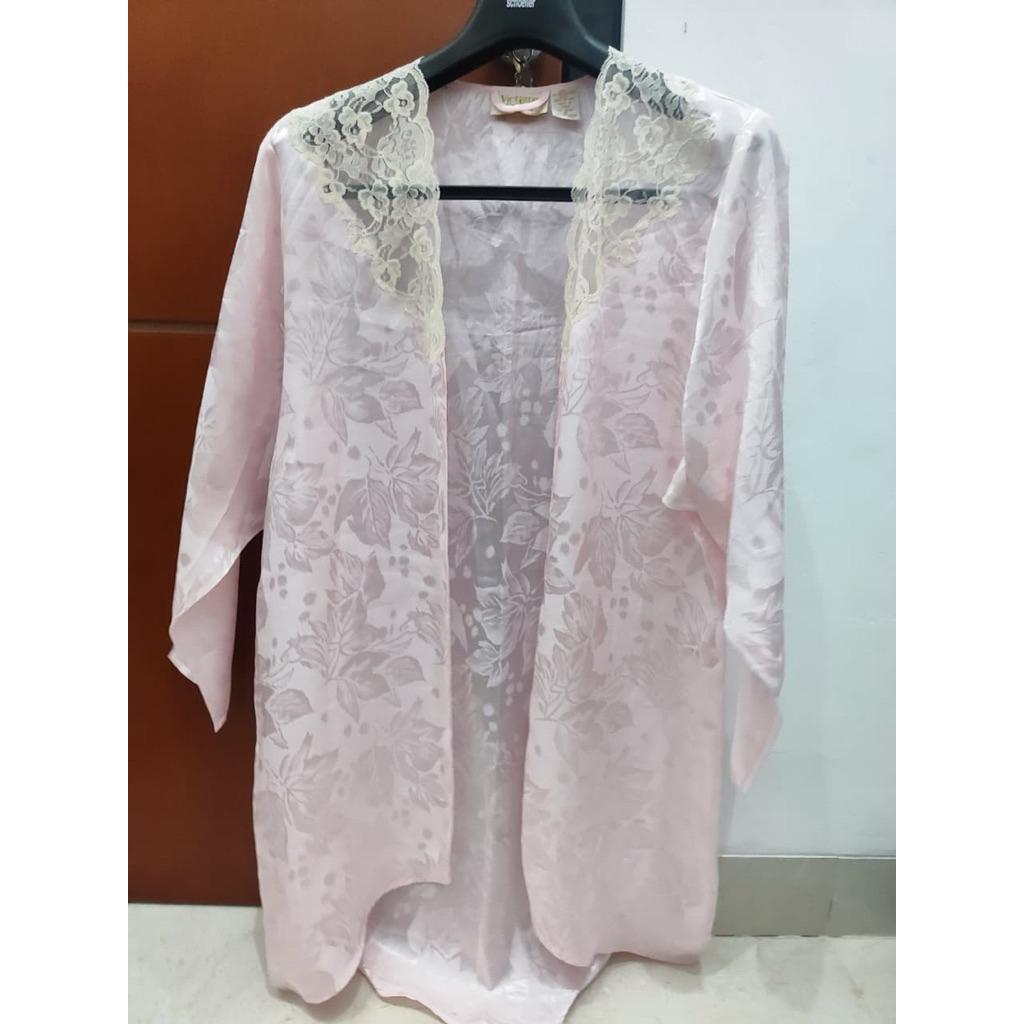 PRELOVED - Kimono robe satin vintage Victoria Secret
