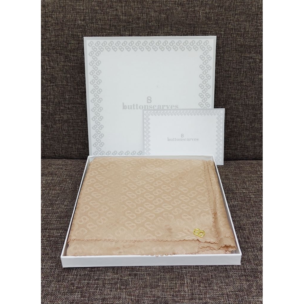 Jilbab BS Embossed Nude