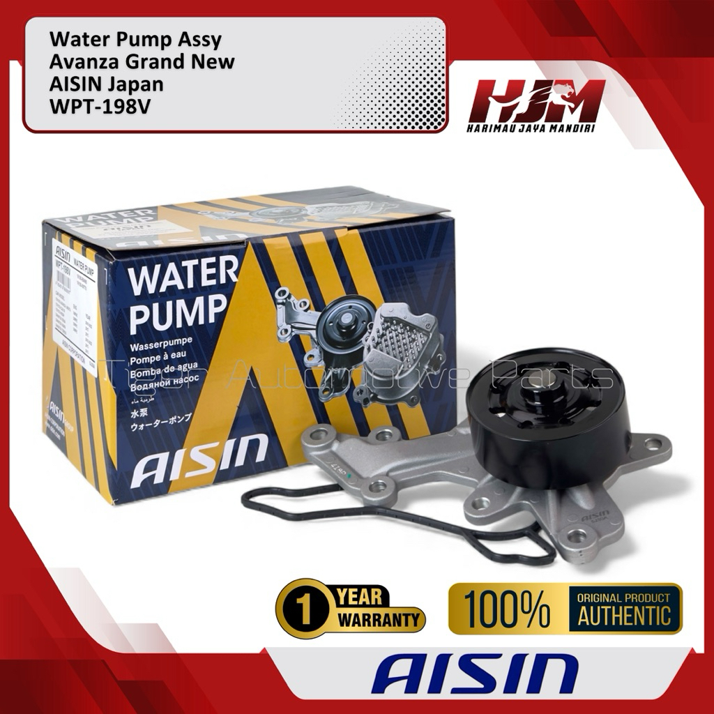 Water Pump Assy Avanza Grand New Xenia Sienta Calya Sigra Rush Terios AISIN Japan WPT-198V Original 