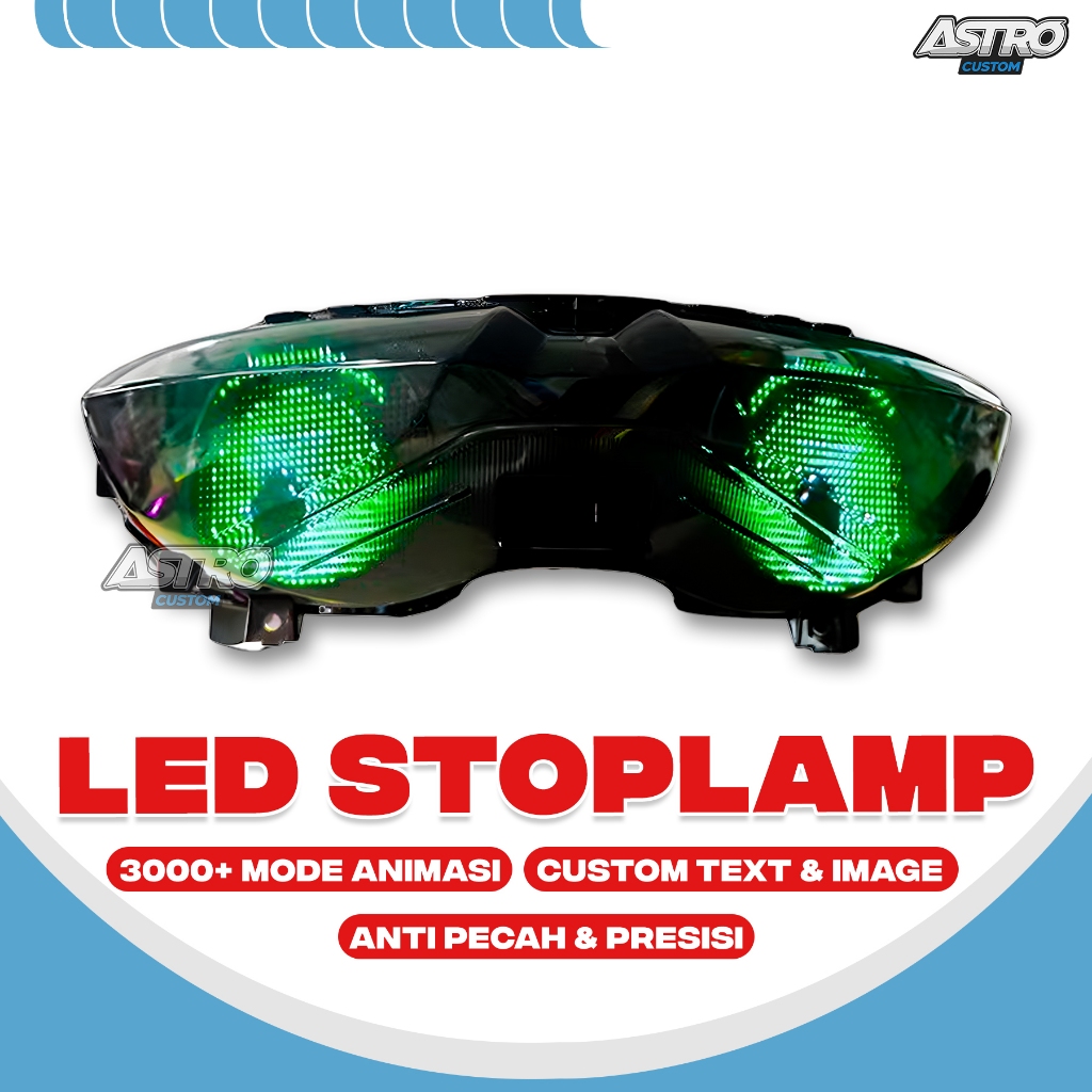 Moonaes Animation LED Nmax 155 New 2020 Stoplamp Lampu LED Animasi Universal CVT Racing Astrocustom
