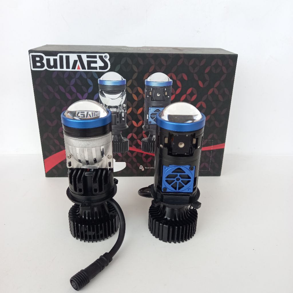 BILENS LED Projector Lens Biled AES H4 Super Bullaes Double Emiter Mini Projie Laser