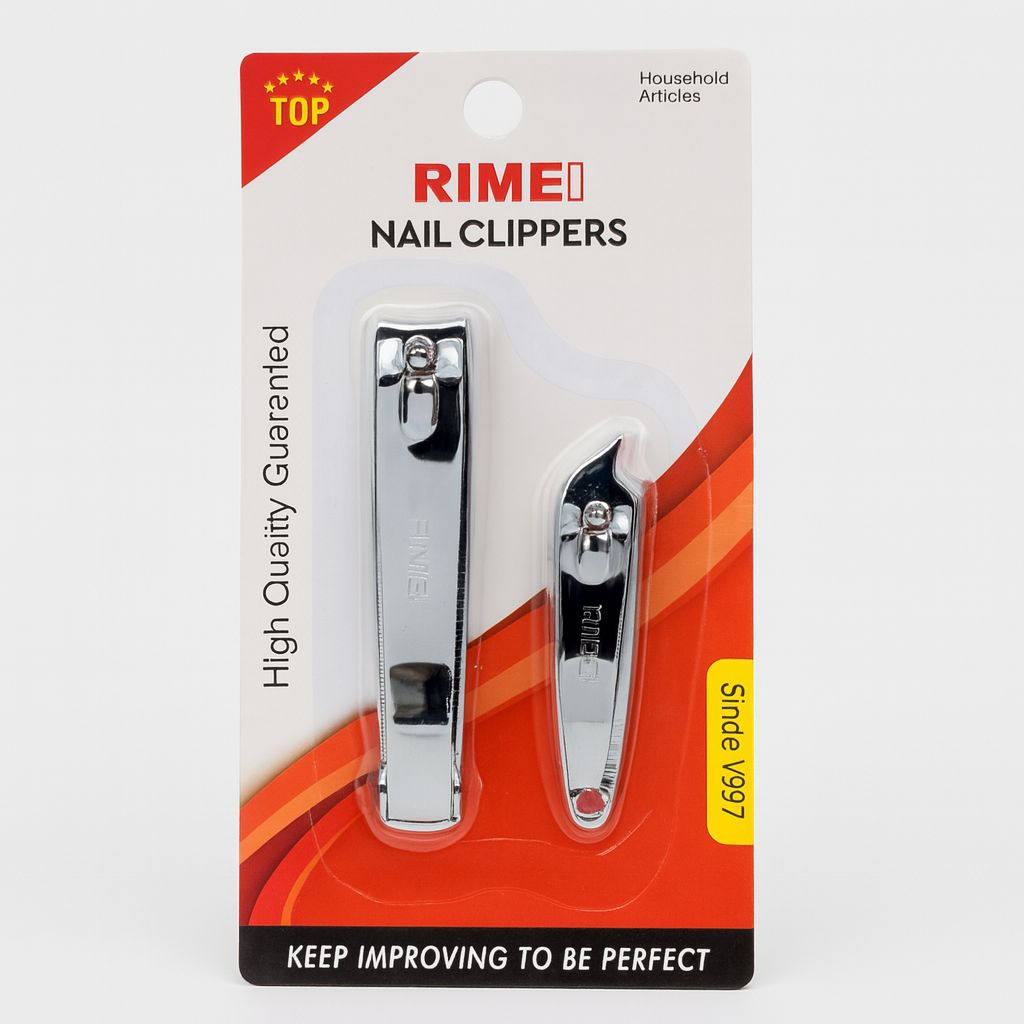 RIMEI Gunting Kuku Set - standar dan miring / serong / sudut