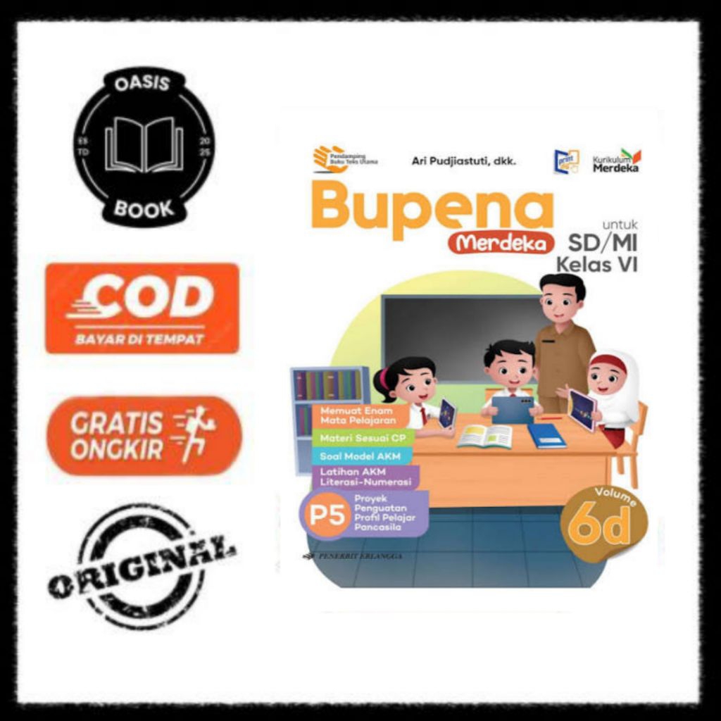 BUKU BUPENA UNTUK SD/MI KELAS 6 JILID 6D KURIKULUM MERDEKA
